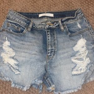 Denim shorts